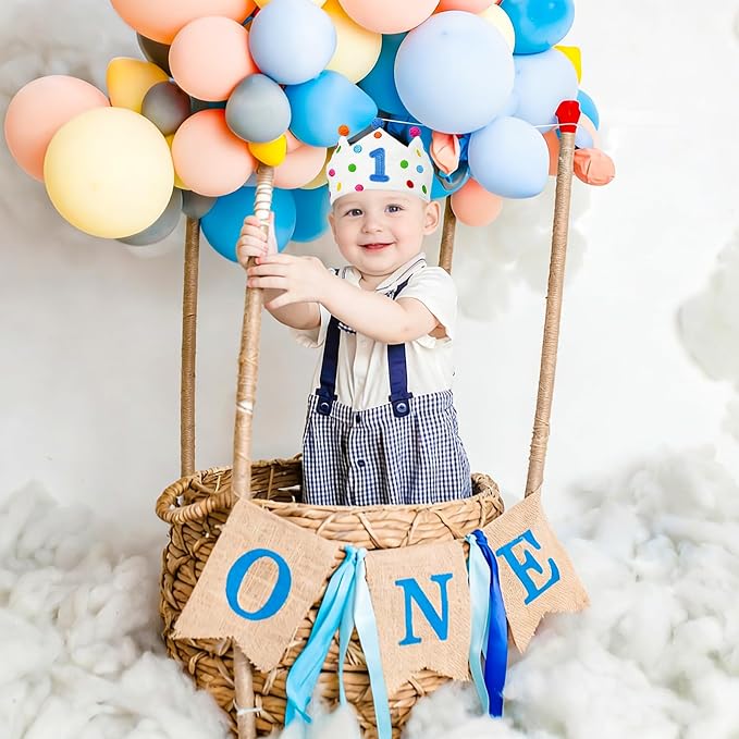 Personalized Hand Embroidered Birthday Hats Unique Happy Birthday Crowns Cute Party Hat for Boy Girl Fit All Ages