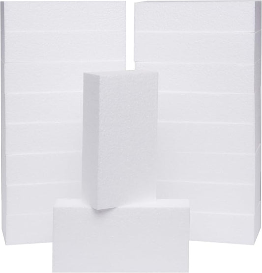 Silverlake 8x4x2 Craft Foam for Styrofoam Block Projects (18-Pack)