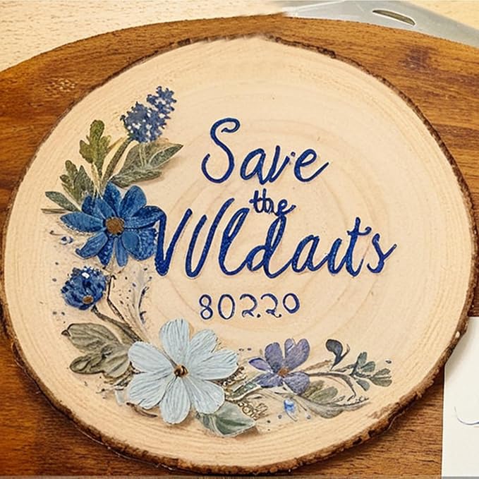 Wood Slices for Centerpieces, 11-12 Inches, 2 Pack, Rustic Wedding Table Decor Large Wood Circles, Rounds, centerpieces for Tables Wedding Decor, Baby Showers and Rustic DIY Projects