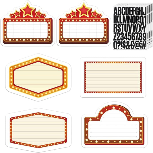 Feifeiya 6 Pack Wedding Bottle Service Sign with Letters Sticker Entrance Props Bridal Party Nightclub Bottle Service Sign with Letters for Nightclub Clubs Weddings Parties(Classic,Red)