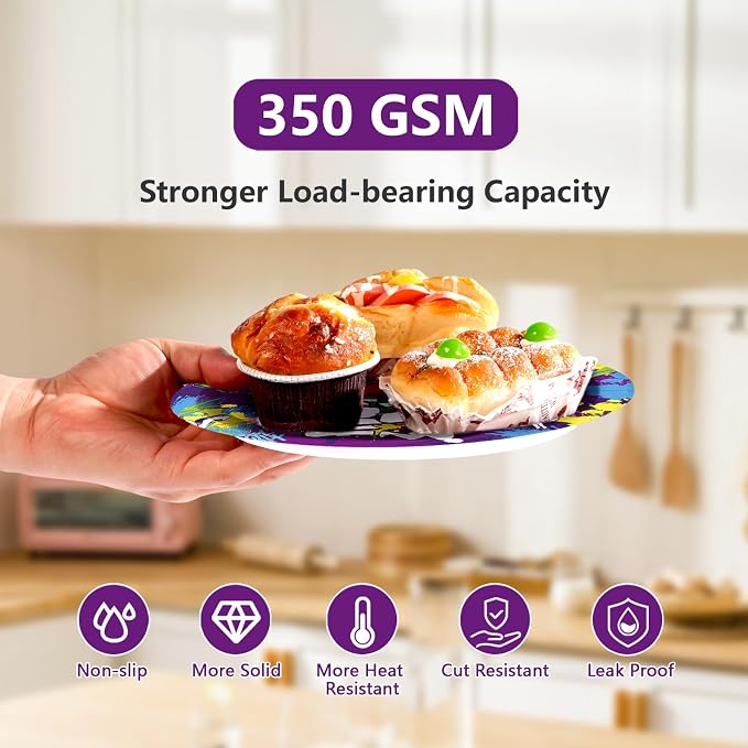 96Pcs Parkour Birthday Party Decorations Purple Happy Birthday Plates and Napkins Parkour Theme Tableware Set for Men Women Extreme Sports Run and Jump Party Supplies Serves 24