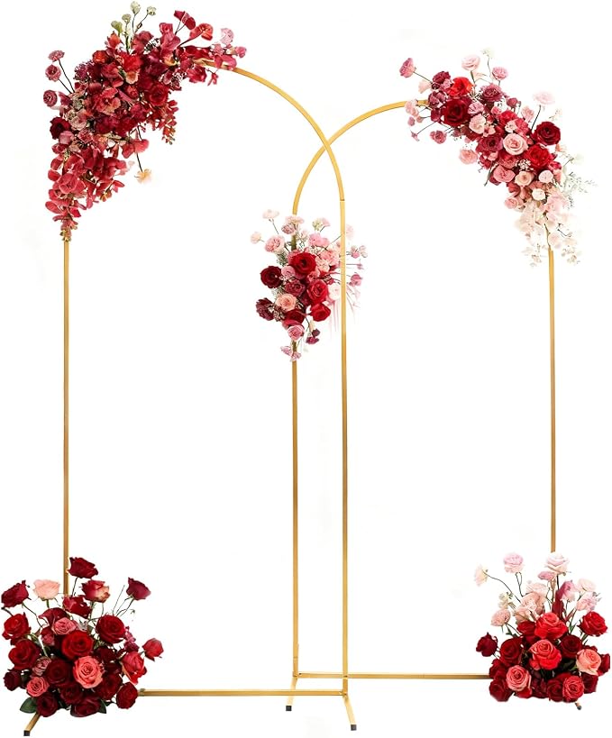 Arch Backdrop Stand, Upgraded Metal Arch Backdrop Stand 2PCS (7.2ft, 6.6ft)