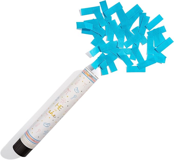 Gender Reveal Poppers (Blue)