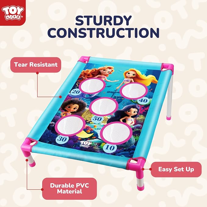TOY Life Bean Bags Toss Game, Cornhole, Outdoor Toys for Kids Ages 4-8, Corn Hole, Cornhole Set, Sports & Outdoor Play Toys, Outside Toys for Kids Ages 4-8, Outdoor Activities for Kids, Backyard Toys