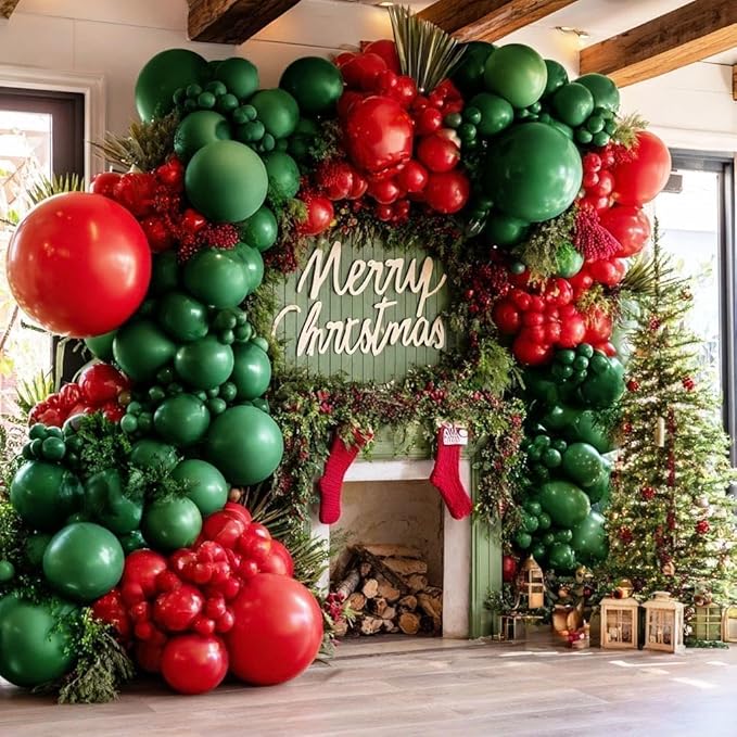 Dark Emerald Green Balloons Different Sizes Latex Double Stuffed Forest Hunter Green Balloon Arch Garland Kit for Birthday Baby Shower Graduation Wedding Bridal Shower Safari Graduation Party Decor