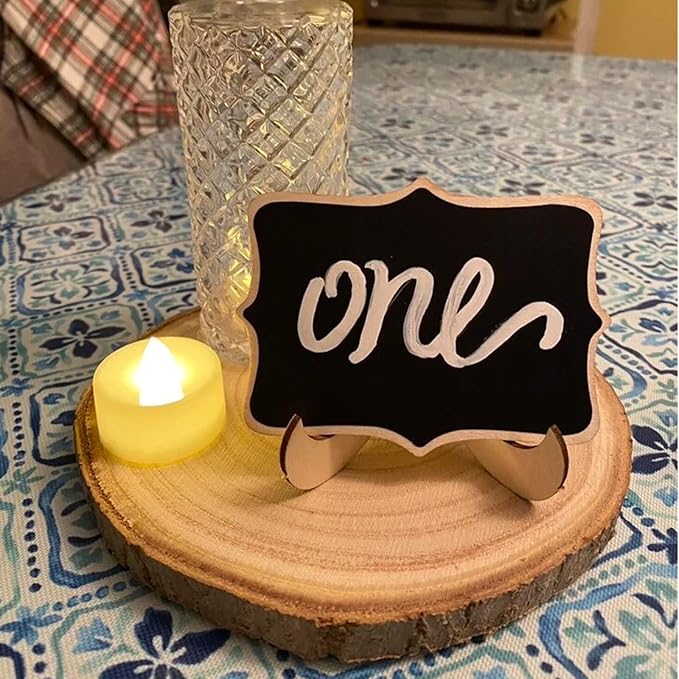 Natural Wood Slices for Centerpieces 10 Pack 8-9 inches Rustic Wedding Centerpieces Table Decorations Wood Rounds for Crafts Wooden Circles Discs