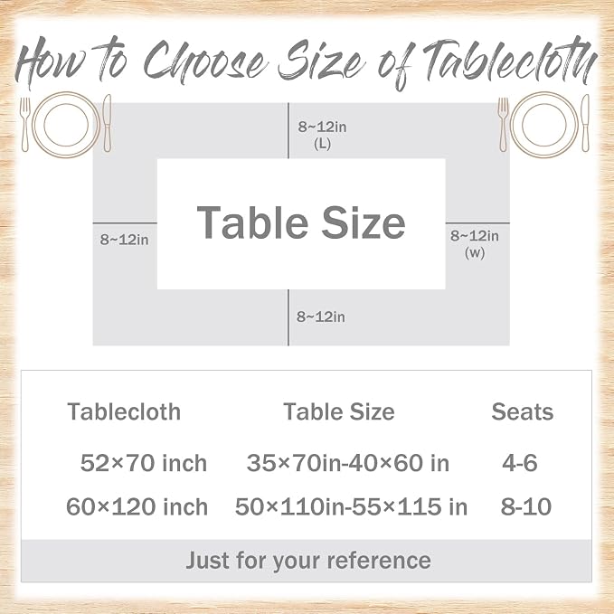 Boao Cotton 60 x 120 Inch Farmhouse Ruffle Tablecloth Blue White Striped Flounces Trim Table Cover for Rectangle Table Kitchen Party Wedding Decor