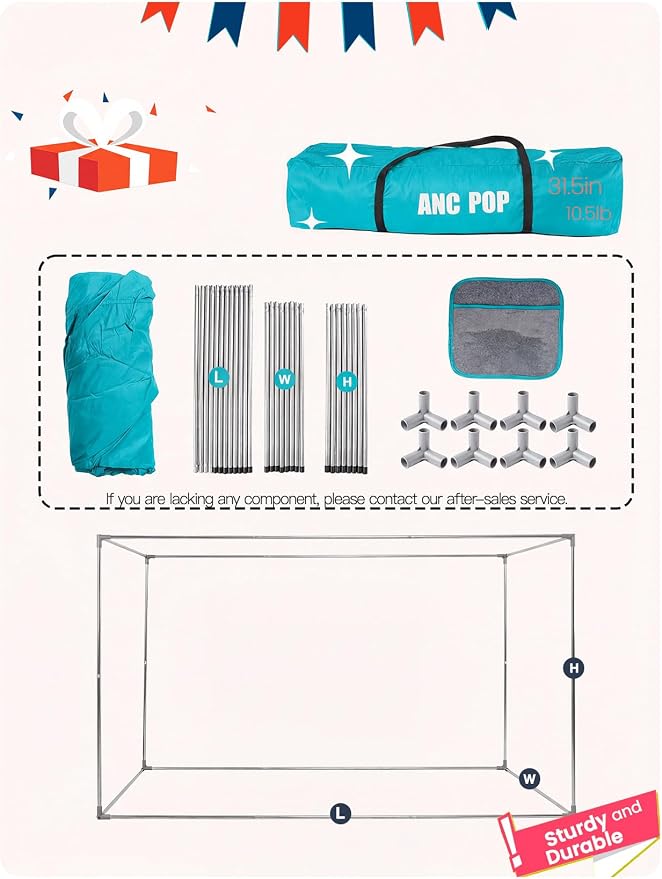 ANC POP Portable Bed Tent, Blackout Privacy Canopy with 3 Doors & Breathable Mesh, Large Space for Adults, Indoor Sleeping Shelter for Dorms/Shared Rooms