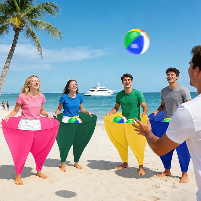 Granny Pants Yard Game Giant Granny Pants Outdoor Game Includes Bouncy Balls & Air Pumps Hilarious Outdoor Games for Adults and Family Backyard Gatherings Beach Games Team-Building Activities