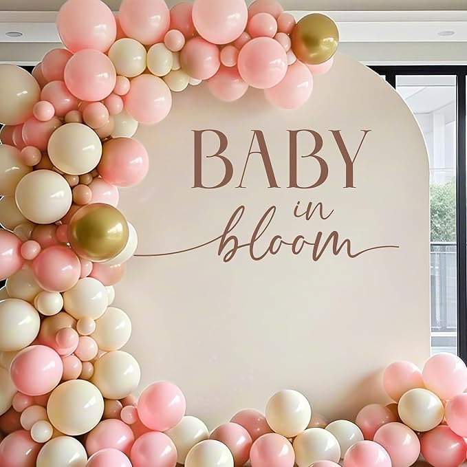 Baby in Bloom Baby Shower Decorations - Baby in Bloom Sign for Backdrop, Boy or Girl Gender Reveal Sign, Boy or Girl Arch Wall Decal, First Birthday Decorations for Boys, 1st Party Banner Supplies
