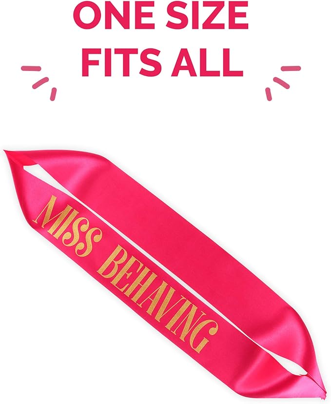 POP FIZZ DESIGNS Bachelorette Sash Set (18 pcs) 1 White Bride to Be Sash + 1 Maid of Honor Sash + 17 Bachelorette Sashes for The Bride Tribe - Amazing Bachelorette Party Favors