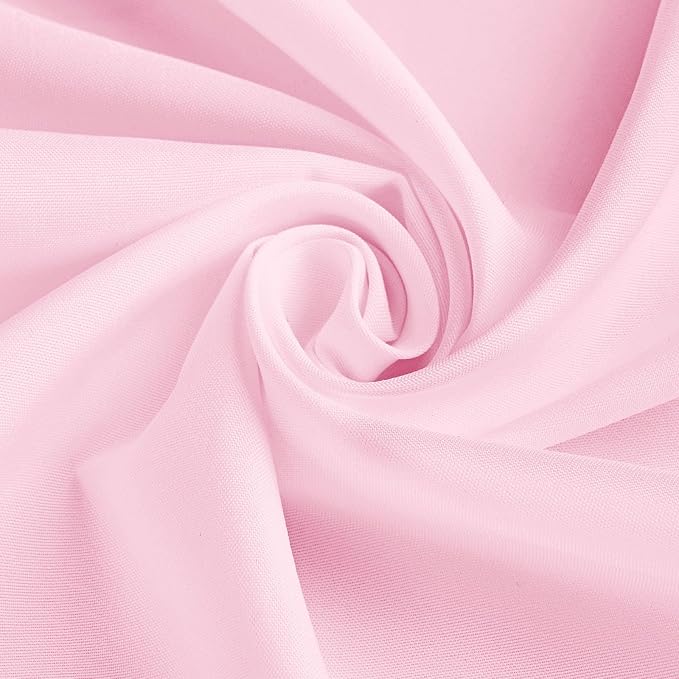 10 Pack Pink Tablecloth 60 x 102 Inch Light Pink Tablecloth for 6 Foot Rectangle Tables Pink Table Cloth Washable Polyester Fabric Table Cloths for Parties Wedding Banquet Christmas
