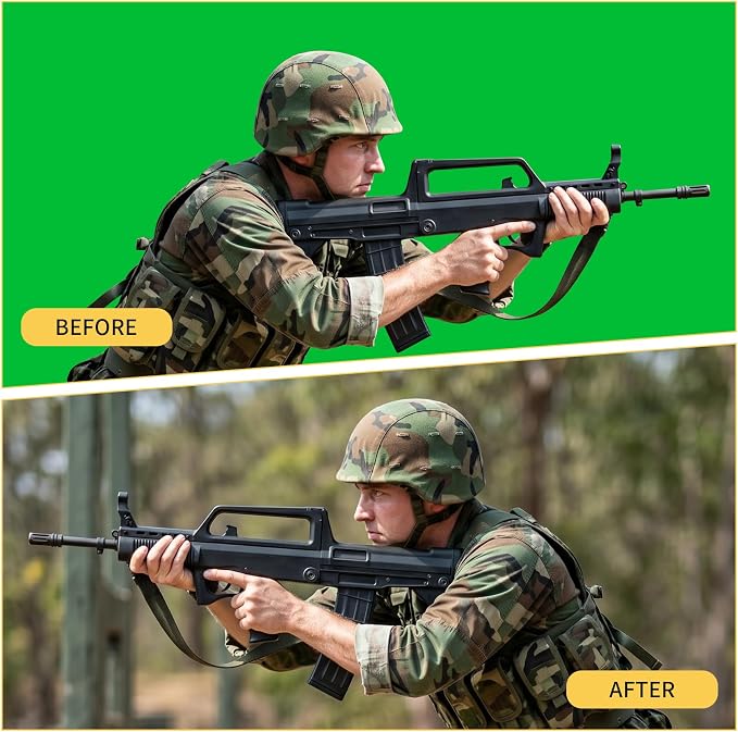 Meking 3x5ft Green Screen Backdrop for Photography, 2-in-1 Collapsible Background Panel with Clip and Carry Bag for YouTube Videos Photo Studio Props