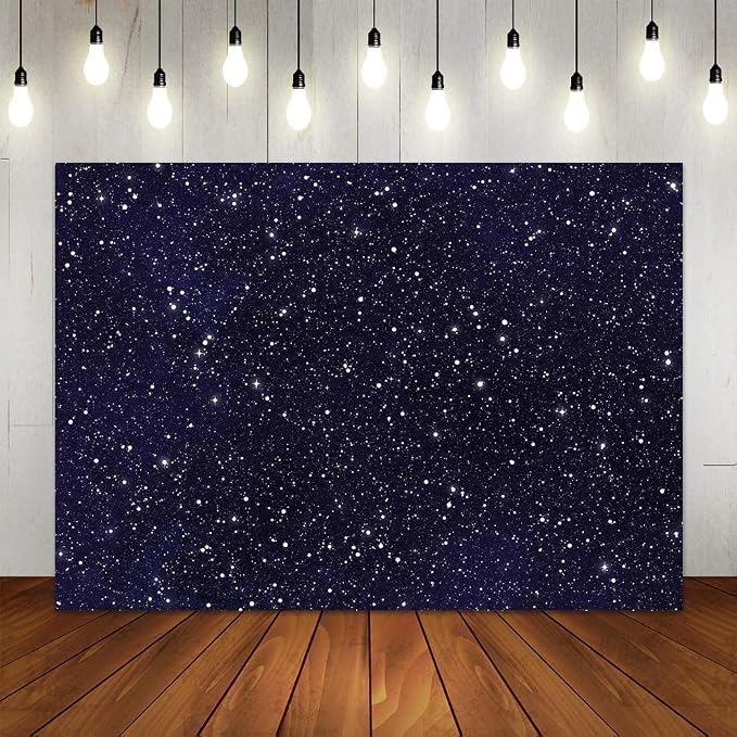 Yongqian Night Sky Star Outer Space Backdrops Universe Space Theme Starry Photography Backdrop Galaxy Stars 7x5ft Children Boy 1st Birthday Party Photo Background Newborn Banner Photo Studio Booth