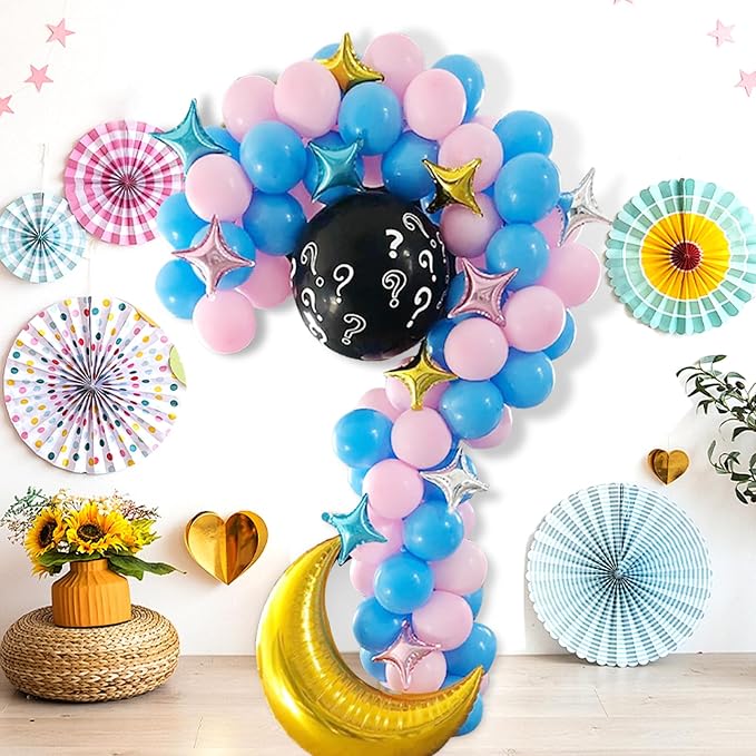 Metal Question Mark Arch Backdrop Stand Gender Reveal Balloon Arch Frame Wedding Arches for Ceremony Baby Shower Baby Gender Reveal Boy or Girl Birthday Party Decorations