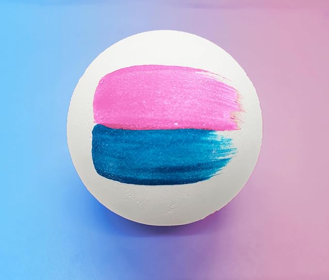Gender Reveal Bath Bomb. Large 5oz Bath Bombs. for Gender Reveal Parties, Baby Showers, etc. (Blue and Pink)