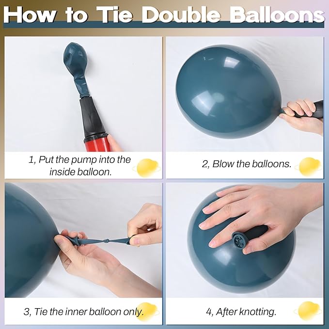 Double Stuffed Dusty Blue Brown Balloon Arch Kit, Neutral Balloon Garland Pastel Baby Blue Dark Brown White Sand Beige Tan Latex Balloons for Boys Baby Shower Teddy Bear Birthday Party Decorations