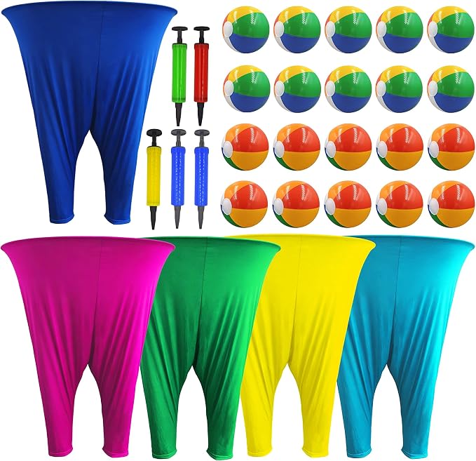 Granny Pants Yard Game Set,Outdoor Party Game Granny Pants Outdoor Game with Bouncy Balls and Air Pump Fun Family Reunion Backyard Games for Groups