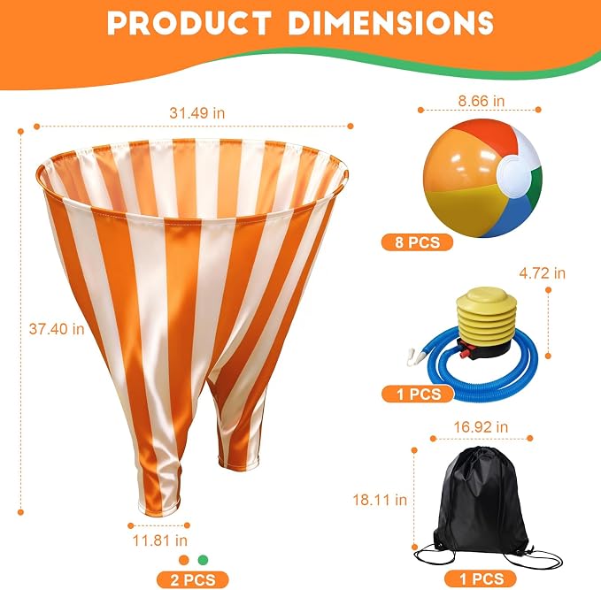 Granny Pants Outdoor Game,Giant Oversized Granny Funny Pants Set with Bouncy Balls & Pump for Family Reunion Party Field Game