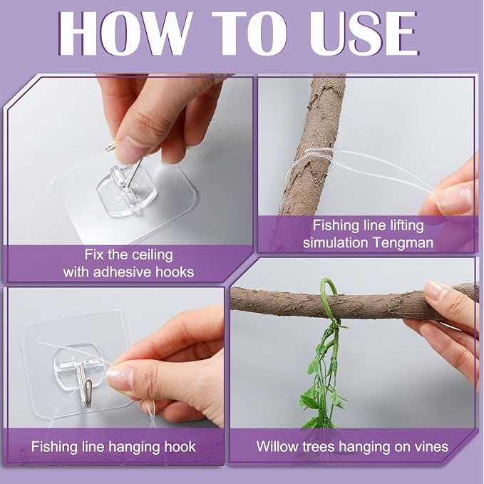 Bucherry Enchanted Fairy Decorations Set, Artificial Hanging Wisteria Vines Greenery for Classroom, Wisteria Flower Ceiling Whimsical Fairy Party Indoor Outdoor Home Garden DIY Decor