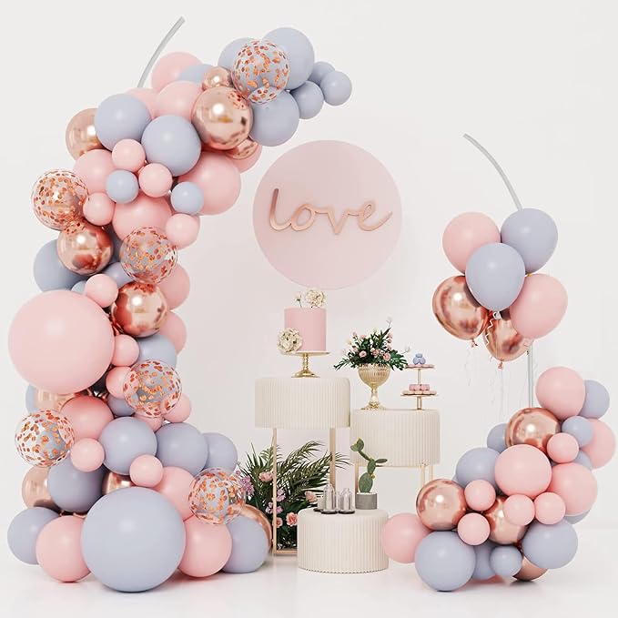 Metal Wedding Arch Stand,Set of 2 Curved Top Arch Backdrop Stand Wedding Arches for Ceremony Birthday Anniversary Baby Shower Floral Stand Background Decoration (White,7.8FT & 6.7FT)