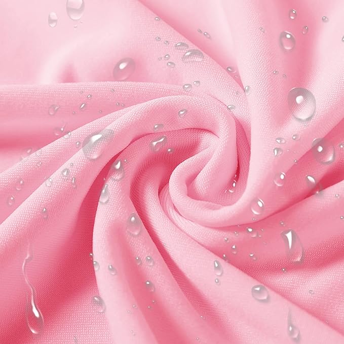 SuperO Waterproof Spandex Chair Cover 25PCS, Stretch Dining Chair Covers, Polyester Outdoor Chair Covers, Protector Stretch Chair Cover for Party Universal, Banquet, Wedding Event, Hotel(Pink)