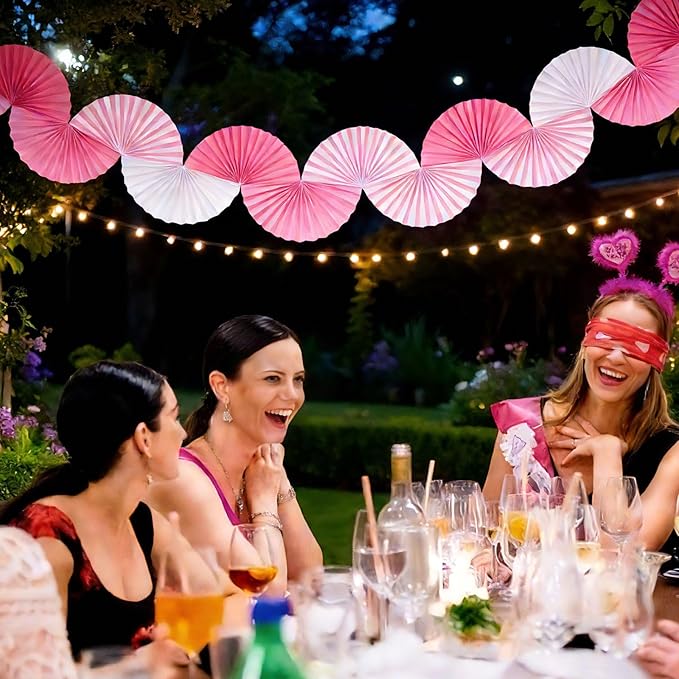 uxcell Paper Fan Garland, 5.25ft Paper Garland Hanging Decorations Set Party Hanging Decorations Fans for Birthday Parties Holiday Ornaments Family Gatherings Weddings, Colorful