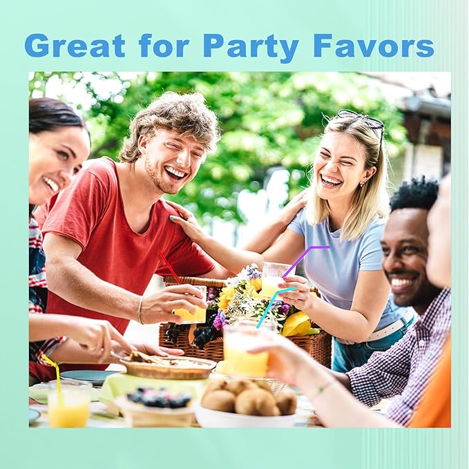 Sugarcane Straws 100PC Biodegradable Drink Straw 7.8'' Disposable Compostable Colorful Straws for Hot Cold Drinks Beverages Coffee Cocktail Juice Home Favor, The Beach Party Decoration Supplies