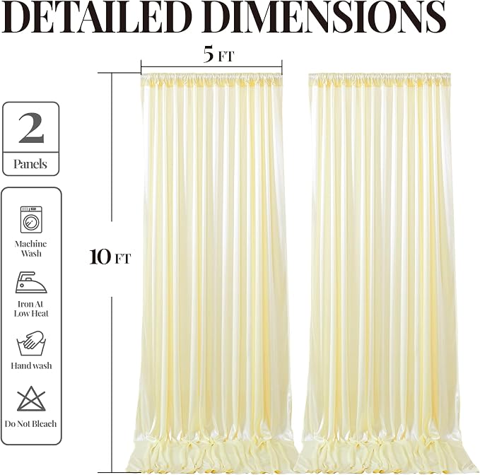 Champagne Glitter Backdrop Curtains - 20x12FT Satin Photo Backdrop, Wrinkle-Free Shimmer Back Drop Cloth Shiny Drapes for Photobooth Wedding Birthday Parties Photoshoot Background Decorations