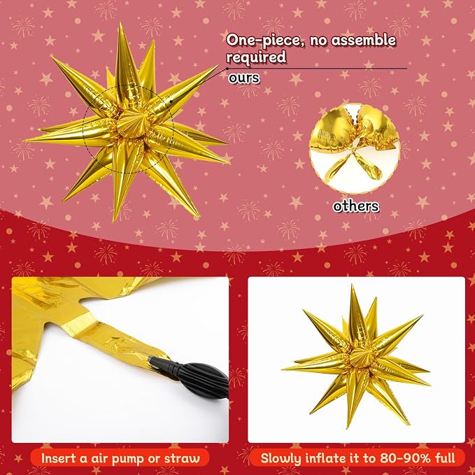 Red and Gold Birthday Decorations for Women Men Girls Boys, 72pcs Red and Gold Party Decorations Happy Birthday Backdrop Burgundy Confetti Star Balloon Arch Table Cloth Party Supplies