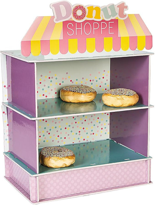 Donut Shop Party Treat Stand (2 Levels for More Treats) Birthday and Party Supplies