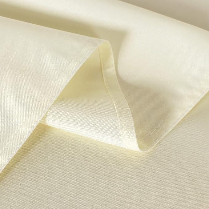 sancua Rectangle Tablecloth - 70 x 120 Inch - Stain and Wrinkle Resistant Washable Polyester Table Cloth, Decorative Fabric Table Cover for Dining Tables, Buffet Parties and Camping, Beige