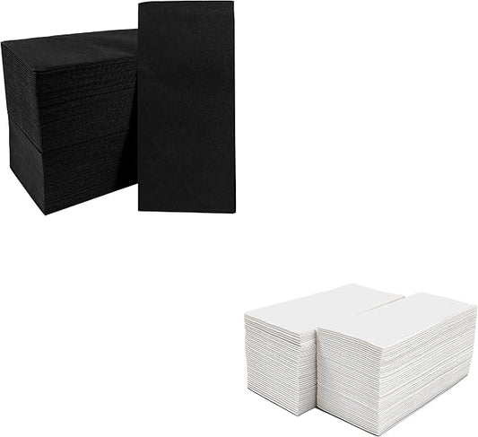 300 Pack Gzfunteng Linen-Like napkins disposable, 12" × 17" Paper Napkins, Durable and Absorbent Guest Hand Towels for Bathroom, Kitchen, Powder Room or Event