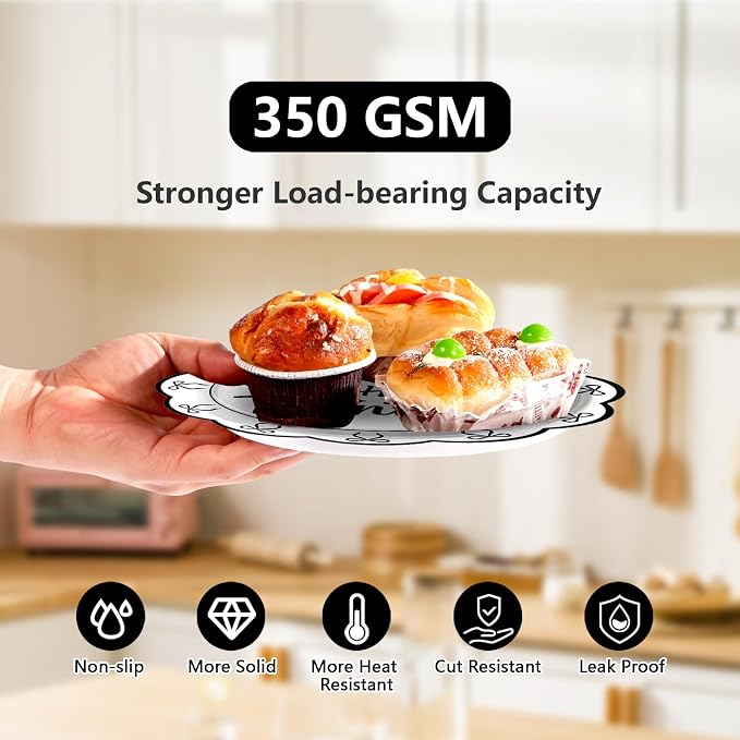 96Pcs Black Bow 30th Birthday Party Decorations, Serves 24 | She's Tying up Her Twenties Plates and Napkins Scalloped Black and White Bow Tableware Set for 30 Year Old Women Rip 20s Bday
