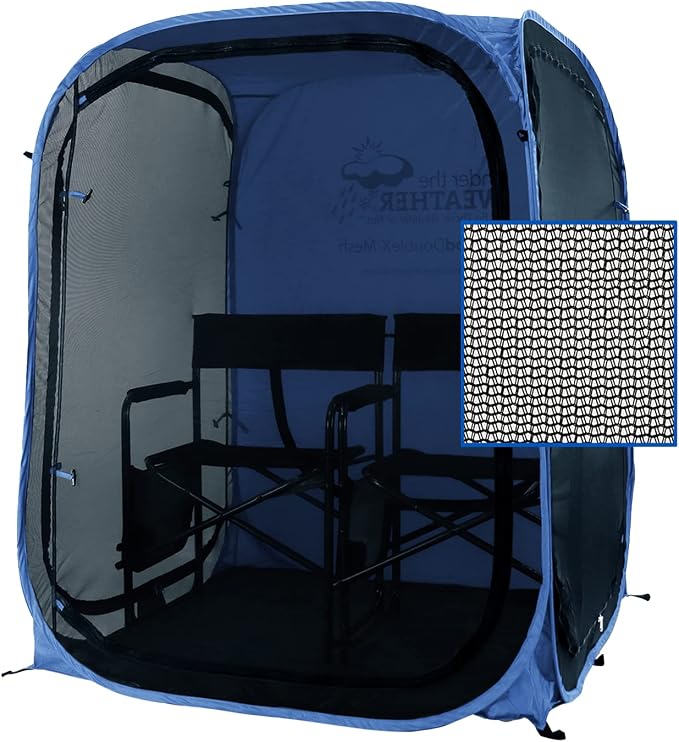 Under the Weather WeatherPod Tank MyPod™ Mesh 1-2 Person Pop-Up Screen Tent Pod - The Original Shark Tank - Keeps Out Bugs, Mosquitos with UPF 50 Sun Protection