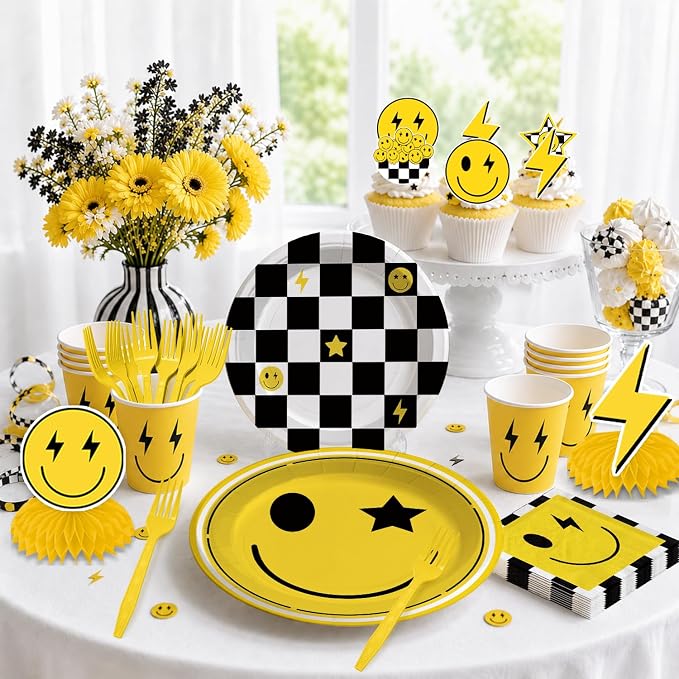 smiley face birthday decorations