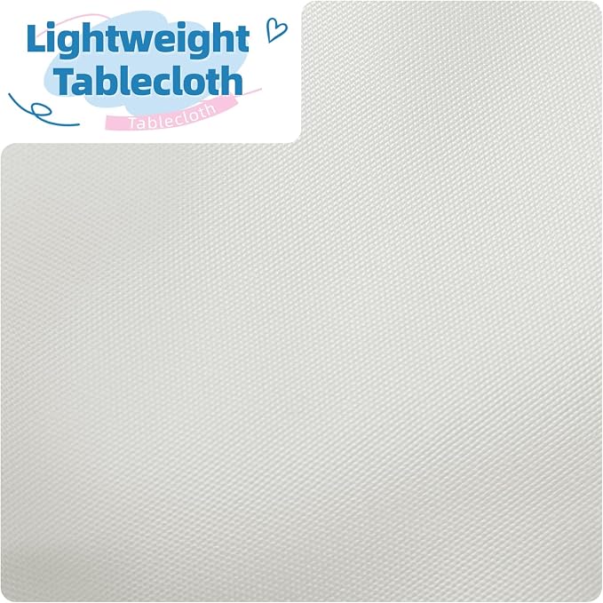 WIGENIUS 10 Pack Ivory Table Cloth Rectangle Tablecloths 70X120 Inch,Polyester Table Cloth for 8 Foot Rectangle Tables,Wrinkle Resistant Washable Fabric Table Covers for Party,Wedding Banquet