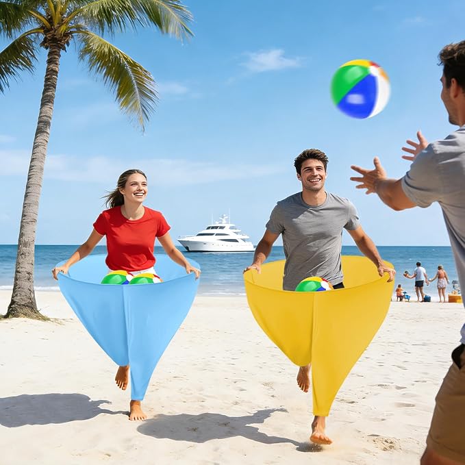 Granny Pants Yard Game Giant Granny Pants Outdoor Game Includes Bouncy Balls & Air Pumps Hilarious Outdoor Games for Adults and Family Backyard Gatherings Beach Games Team-Building Activities