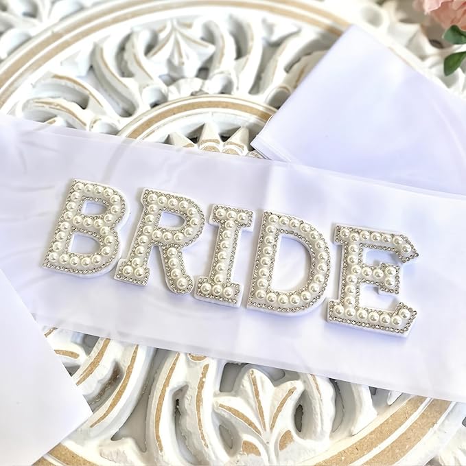 3 Pcs Bride Hair Clip, Bride Claw Clip Sash and Sleep Mask, Bridal Claw Clips Eye Mask, Bachelorette Sash, Bridal Bachelorette for Party Hair Clips, Bridesmaid Wedding Accessories Party Gifts