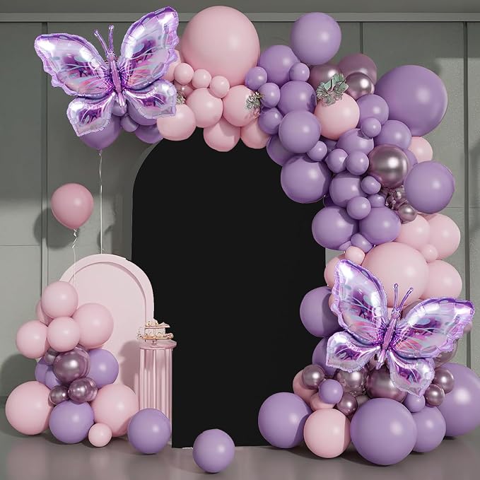 HAINARverS Wedding Arch Cover 7.2FT Spandex Fitted Stretchy Arch Stand Covers,2 Sided Round Top Chiara Backdrop Cover for Birthday Party Ceremony Banquet Baby Shower Arch Decoration(Black)