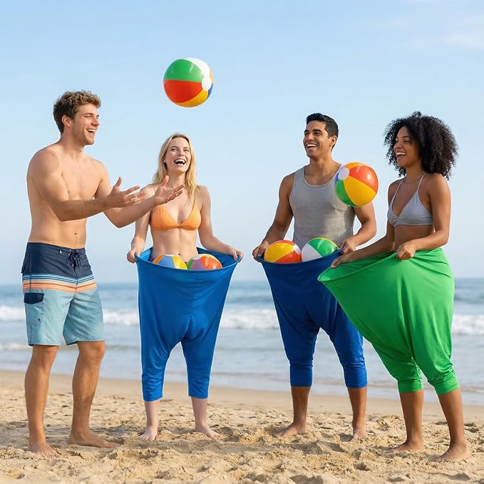 Granny Pants Yard Game Set,Outdoor Party Game Granny Pants Outdoor Game with Bouncy Balls and Air Pump Fun Family Reunion Backyard Games for Groups