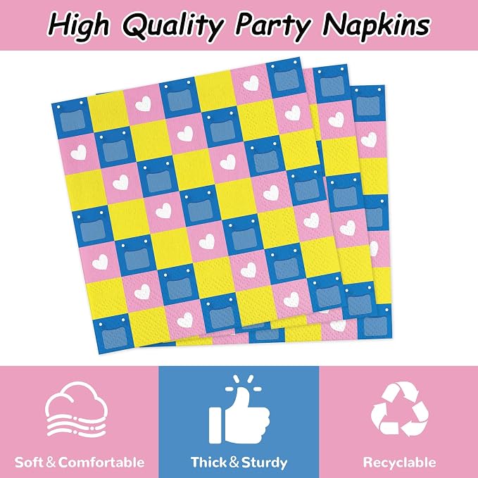 168PCS Cartoon Teacher Party Supplies for Girls Boys Kids Happy Birthday Party Decorations Dinnerware Set Paper Plates Napkin Cups Forks Knives Straw Tableware for 24 Guests