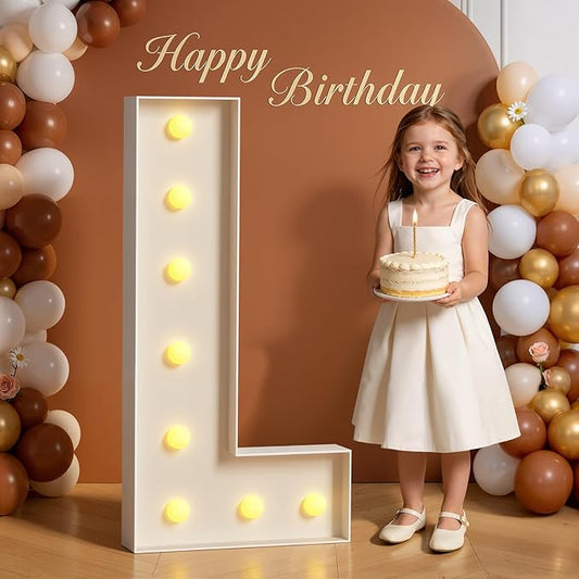 Marquee Letters 3 Feet Tall 3FT Large Light Up Letters L for Wedding Will You Marry Me Sign Happy Birthday Engagement Party Decorations Big Letterboard L