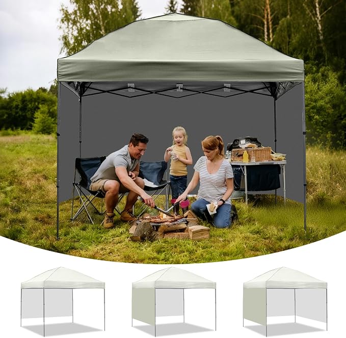 Instant Canopy Tent SideWalls Waterproof Sunwalls for 10x10 Pop Up CanopyTent, 300D Polyester Canopy Walls 3Pack Sidewalls Waterproof and UV Protection