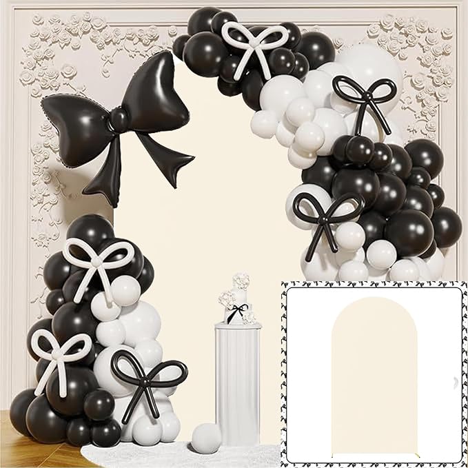 HAINARverS Wedding Arch Cover 7.2FT Spandex Fitted Stretchy Arch Stand Covers,2 Sided Round Top Chiara Backdrop Cover for Birthday Party Ceremony Banquet Baby Shower Arch Decoration(Beige)