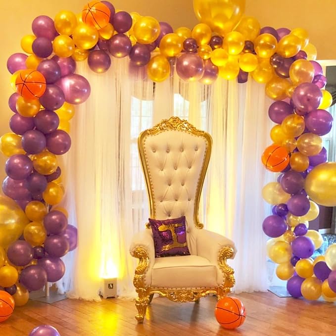 Gold Balloons Different Sizes, Pearl Gold Balloon Garland Arch in 18 12 10 5 Inch Gold Latex Balloons for Birthday Graduation Anniversary Father's Day New Year Wedding Party Supplies Decorations