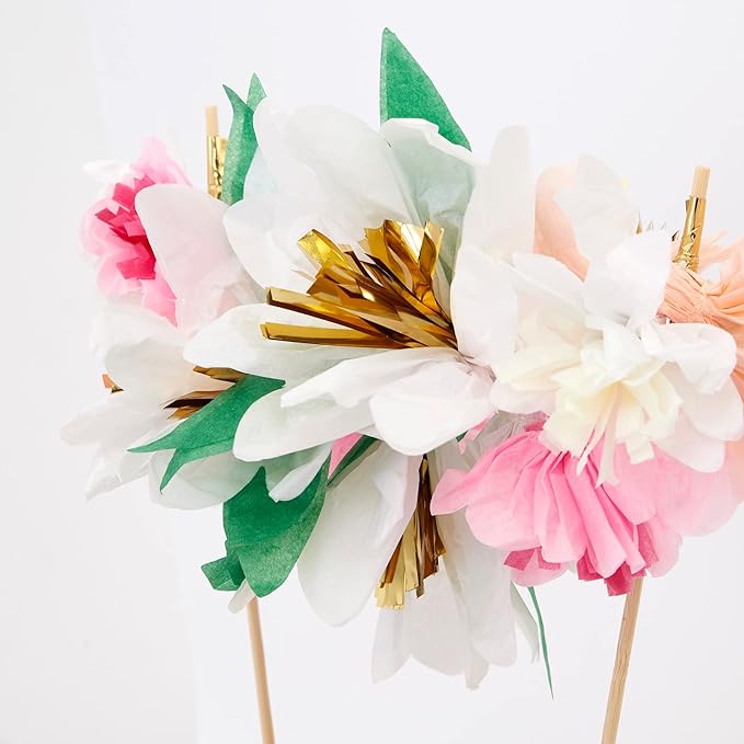 Meri Meri Flower Bouquet Cake Topper (Pack of 1)