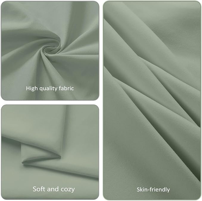 8 Pack Sage Green Round Tablecloth 90 Inch Round Table Cloth, Wrinkle Resistant and Washable Tablecloth Polyester Fabric Table Cloth Round Cover for Dining Wedding Banquet Party