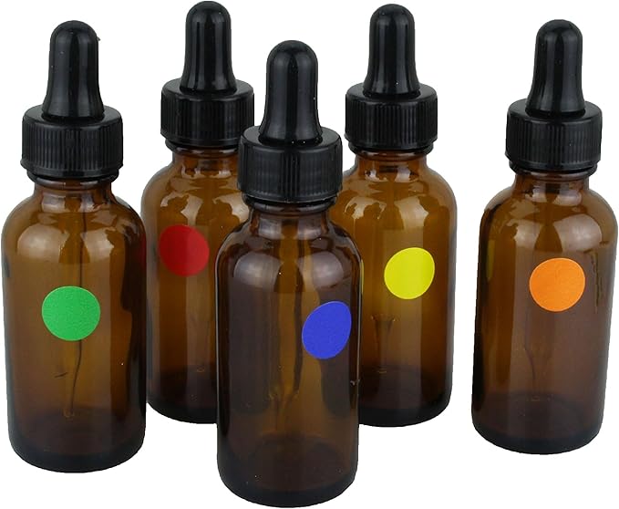 ChromaLabel 1/4 Inch Circle Sticker Labels, Easy to Write on Small Orange Dot Stickers with Handy Dispenser Box, Coding Labels - 1000 Sticky Dots per Dispenser Box, Orange and Dark Blue Stickers