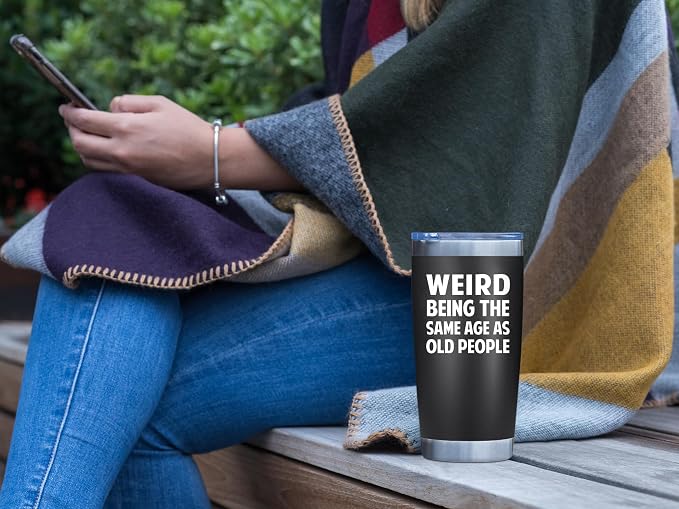 NewEleven Gift For Men, Women - Funny Gag Gifts Ideas For Dad, Mom, Grandpa, Grandma, Husband, Wife, Uncle, Him - 40th 50th 60th 70th 80th Birthday Gifts For Men Women – 20 Oz Tumbler